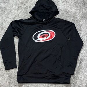 Black Carolina Hurricanes kids youth NHL Hooded Hoodie Sweatshirt L 14/16 Boys